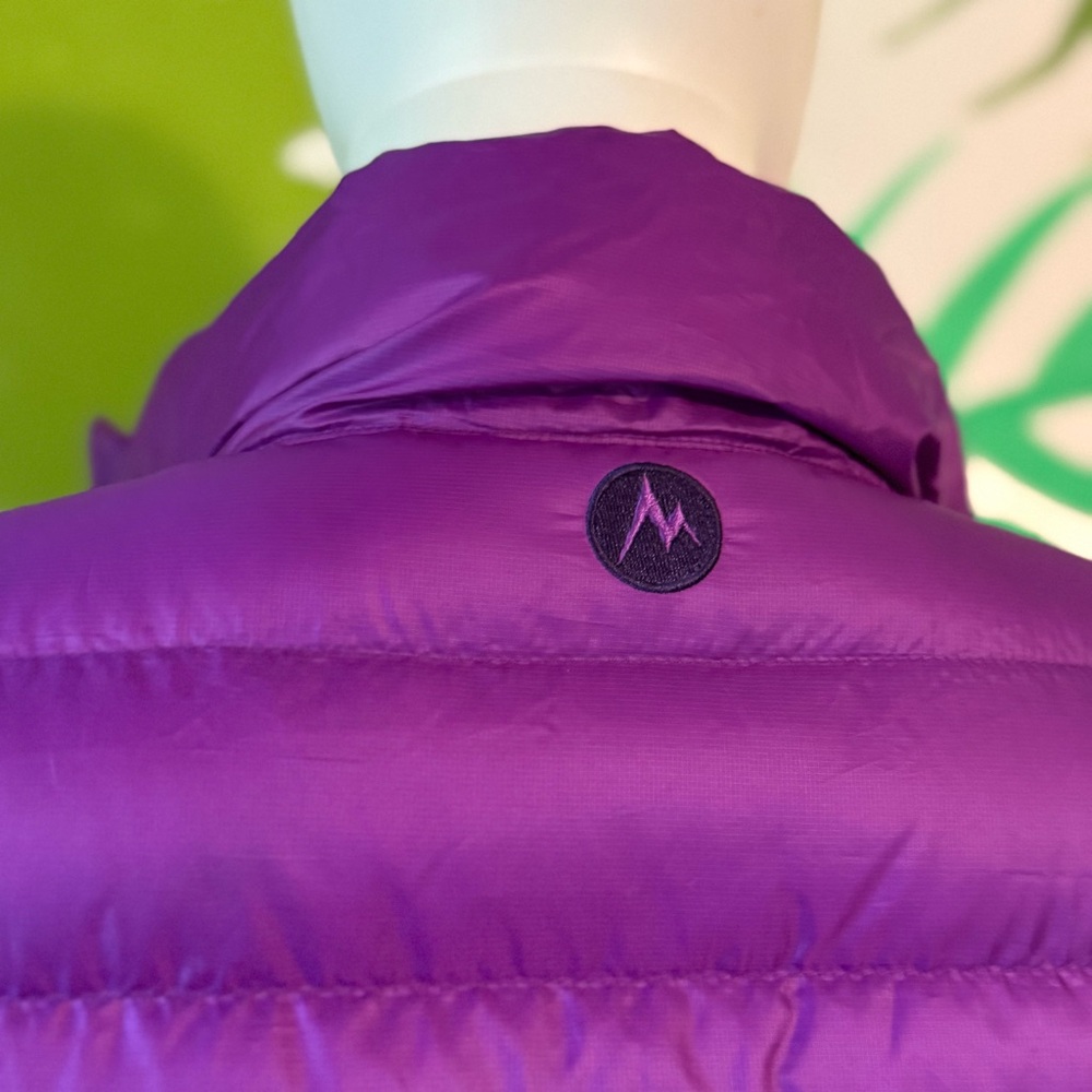 Marmot Womens Bright Purple Quilted Down Puffer Jacket - Picture 4 of 8